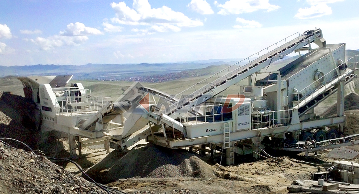 Mongolia 80TPH Granite Mobile Crushing Plant